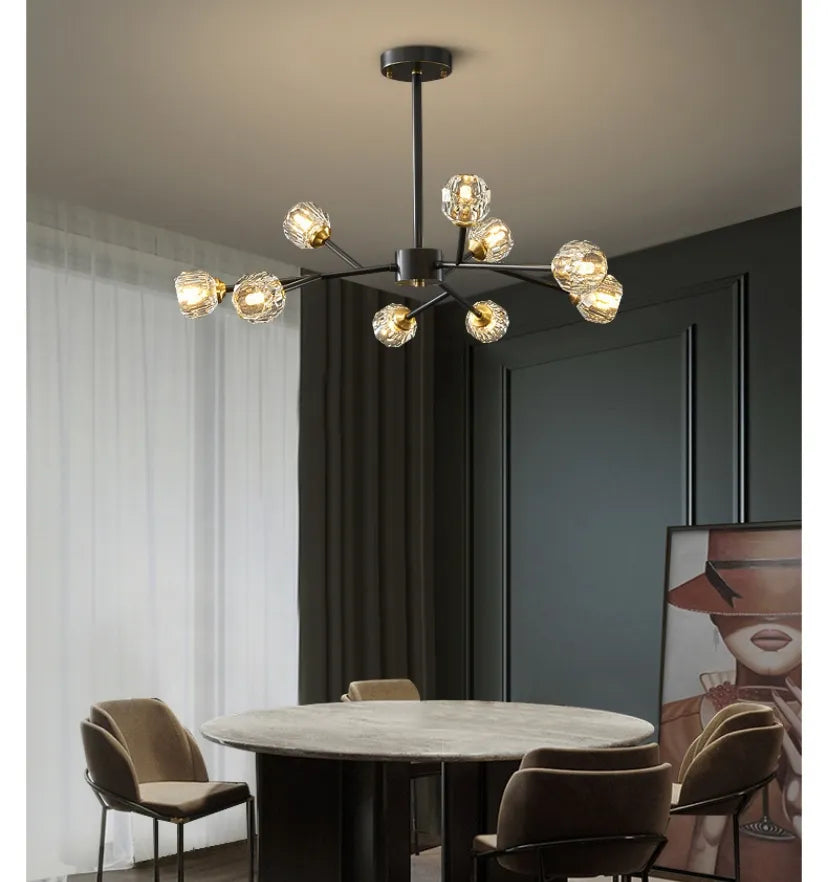 Crystal Ball Round Cluster Chandelier - Yiarolight