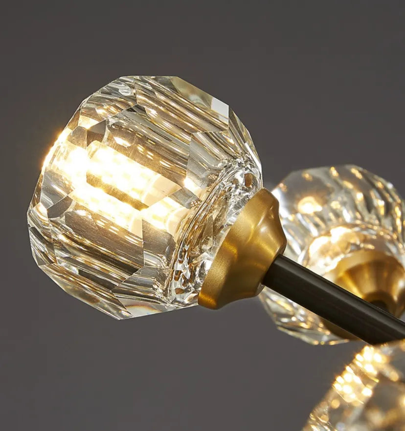 Crystal Ball Round Cluster Chandelier - Yiarolight