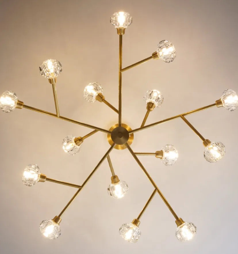 Crystal Ball Round Cluster Chandelier - Yiarolight