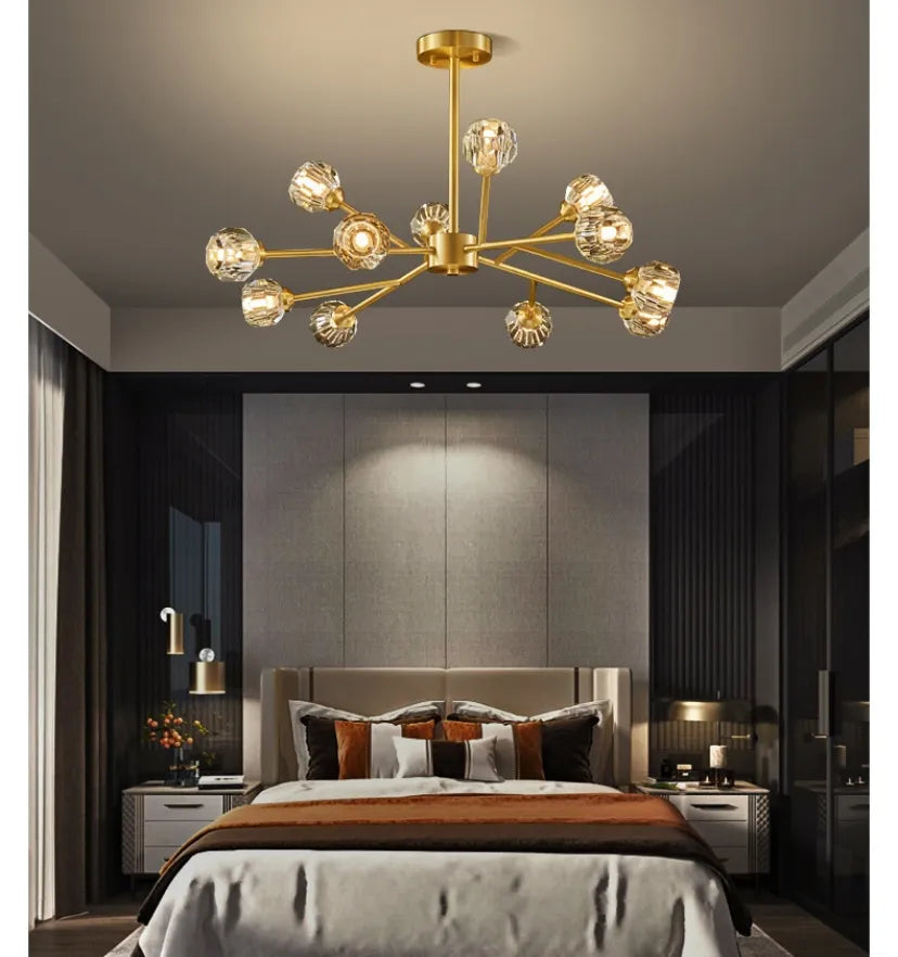 Crystal Ball Round Cluster Chandelier - Yiarolight