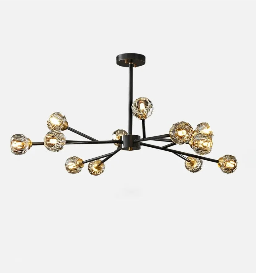 Crystal Ball Round Cluster Chandelier - Yiarolight
