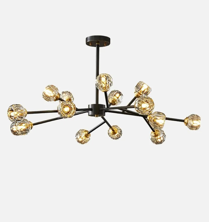 Crystal Ball Round Cluster Chandelier - Yiarolight