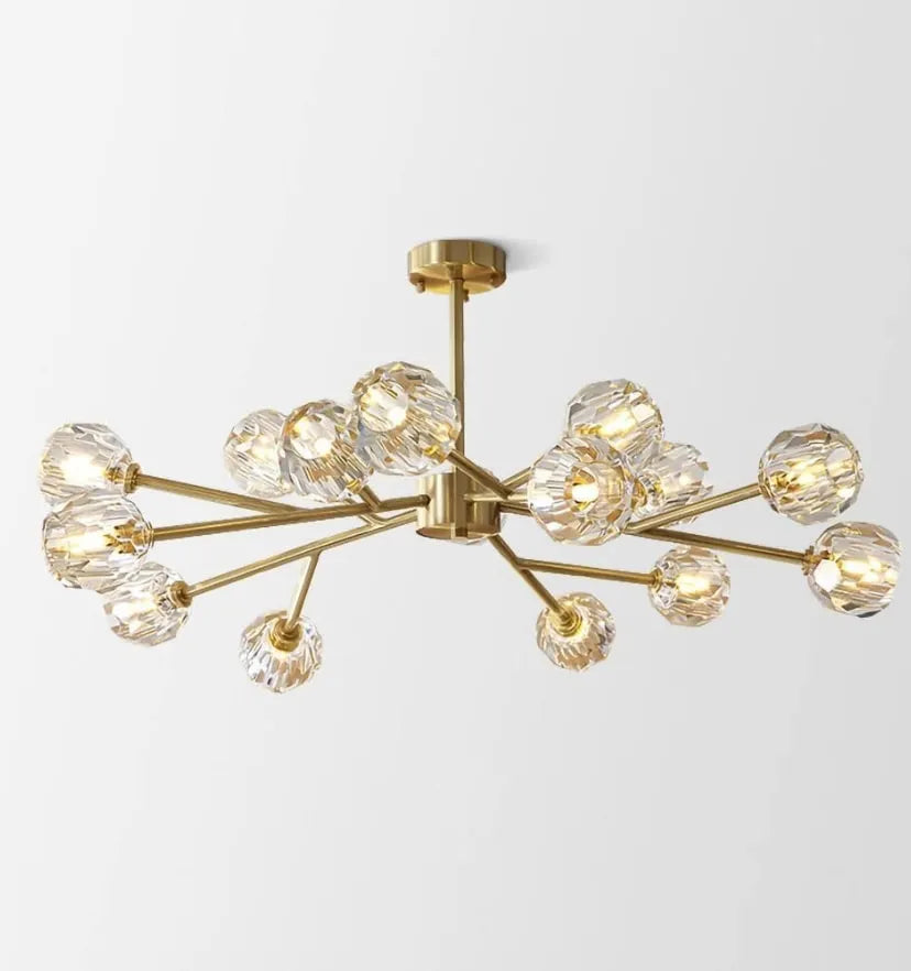 Crystal Ball Round Cluster Chandelier - Yiarolight
