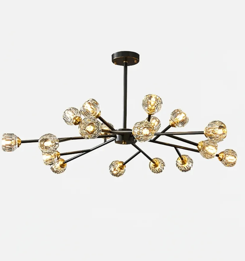 Crystal Ball Round Cluster Chandelier - Yiarolight