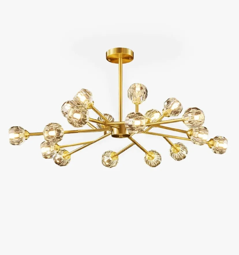 Crystal Ball Round Cluster Chandelier - Yiarolight