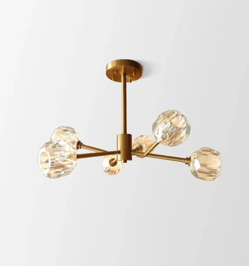 Crystal Ball Round Cluster Chandelier - Yiarolight