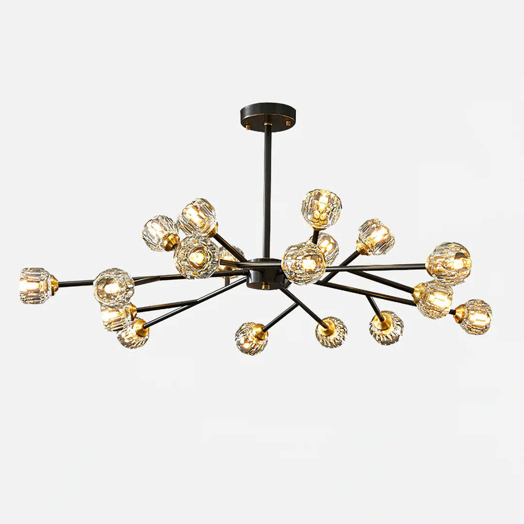 Crystal Ball Round Cluster Chandelier - Yiarolight