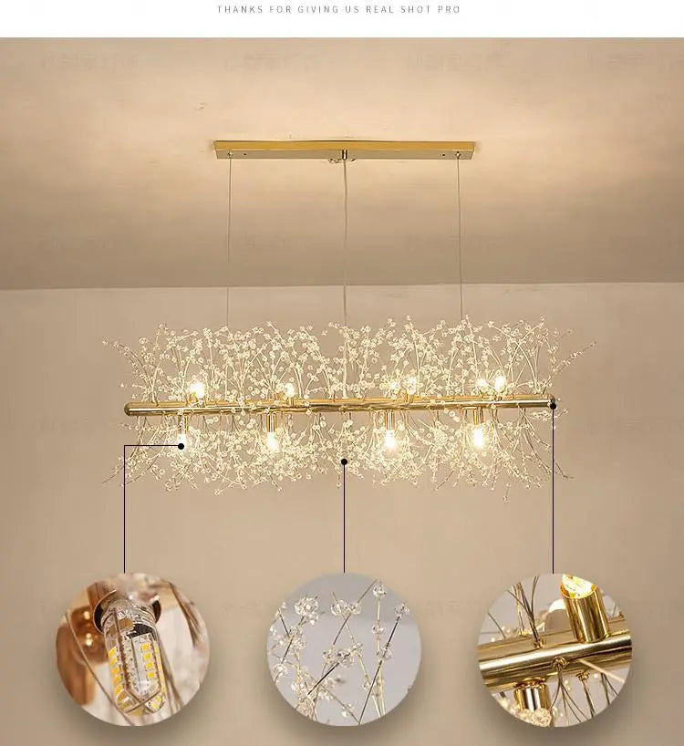 Crystal Dandelion Chandelier - Yiarolight