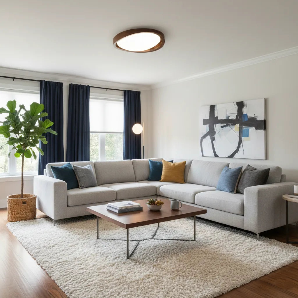 Curved Edge Ceiling Light