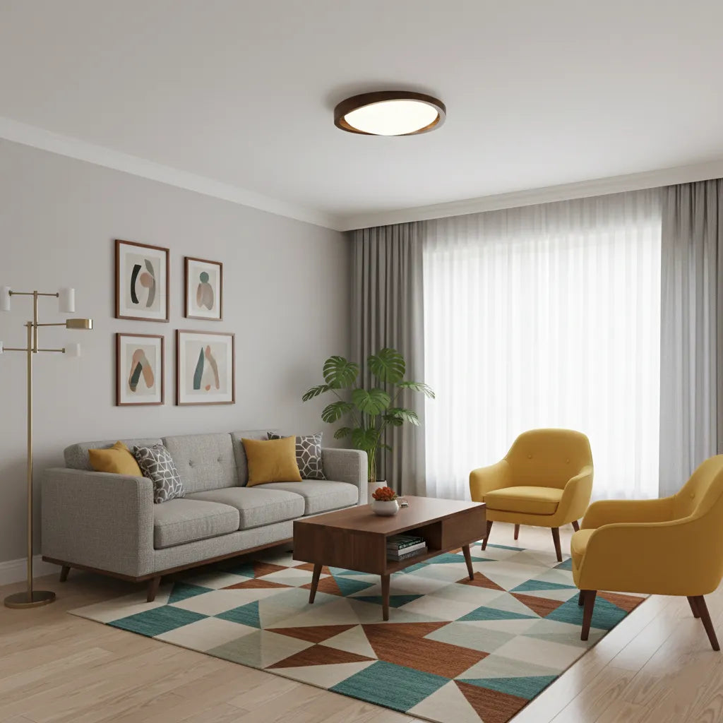 Curved Edge Ceiling Light