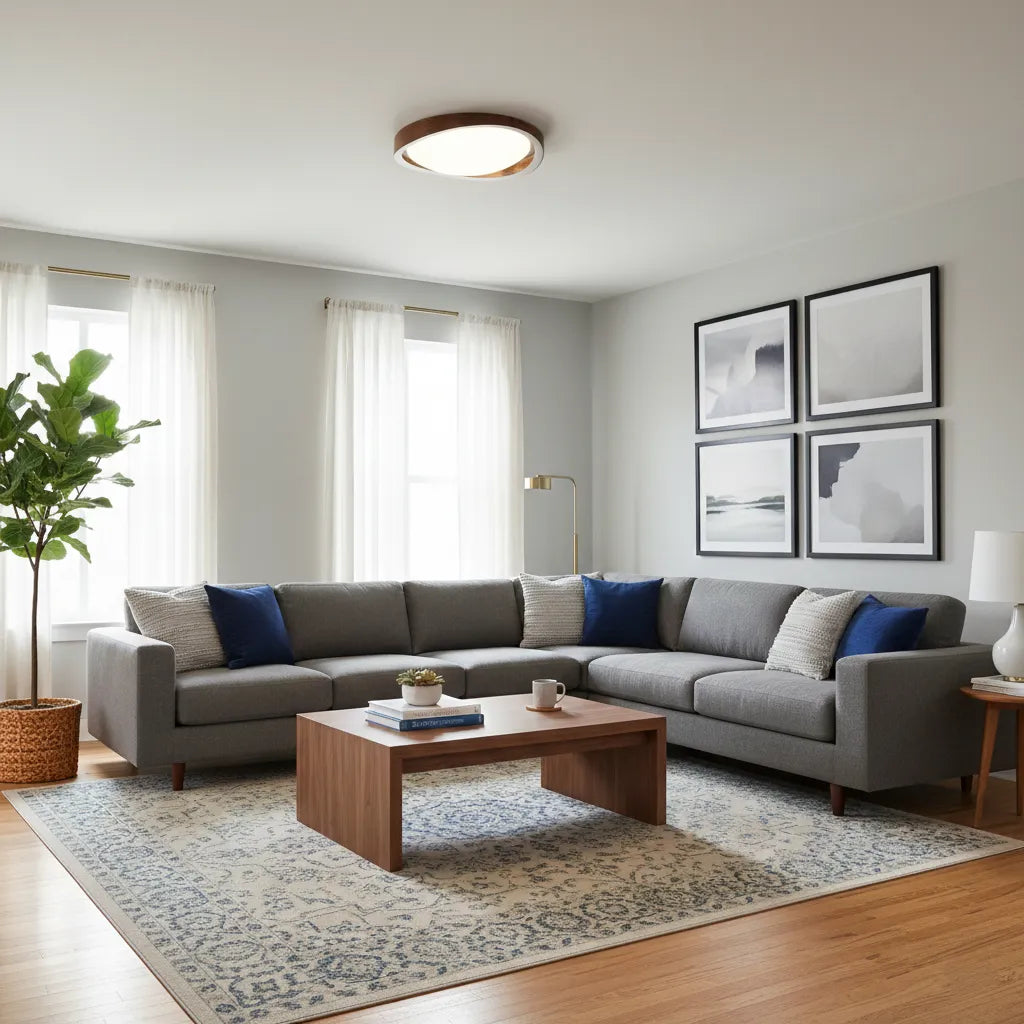Curved Edge Ceiling Light