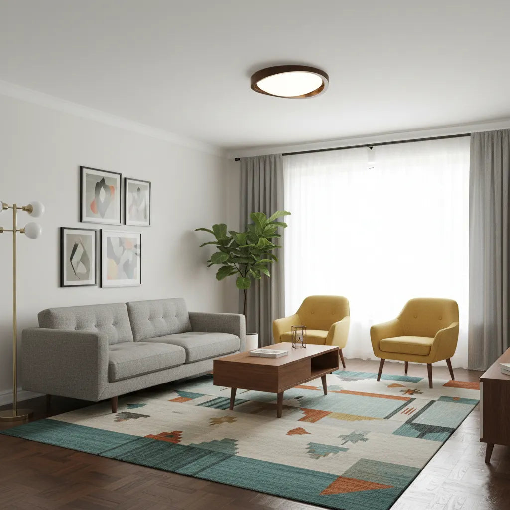 Curved Edge Ceiling Light