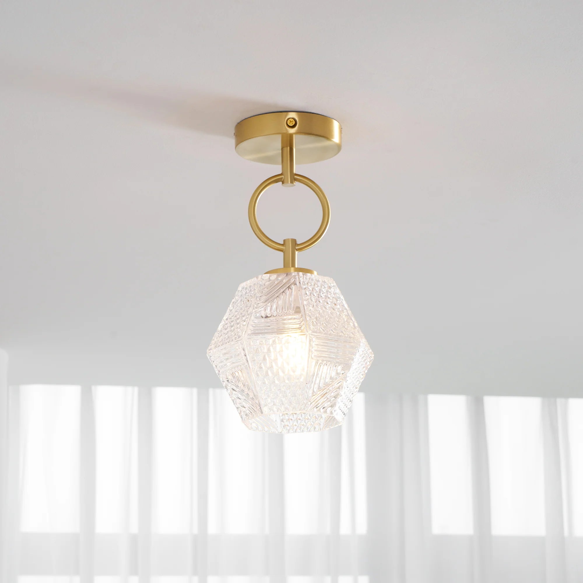 Diamond Cut Art Deco Ceiling Light - Yiarolight