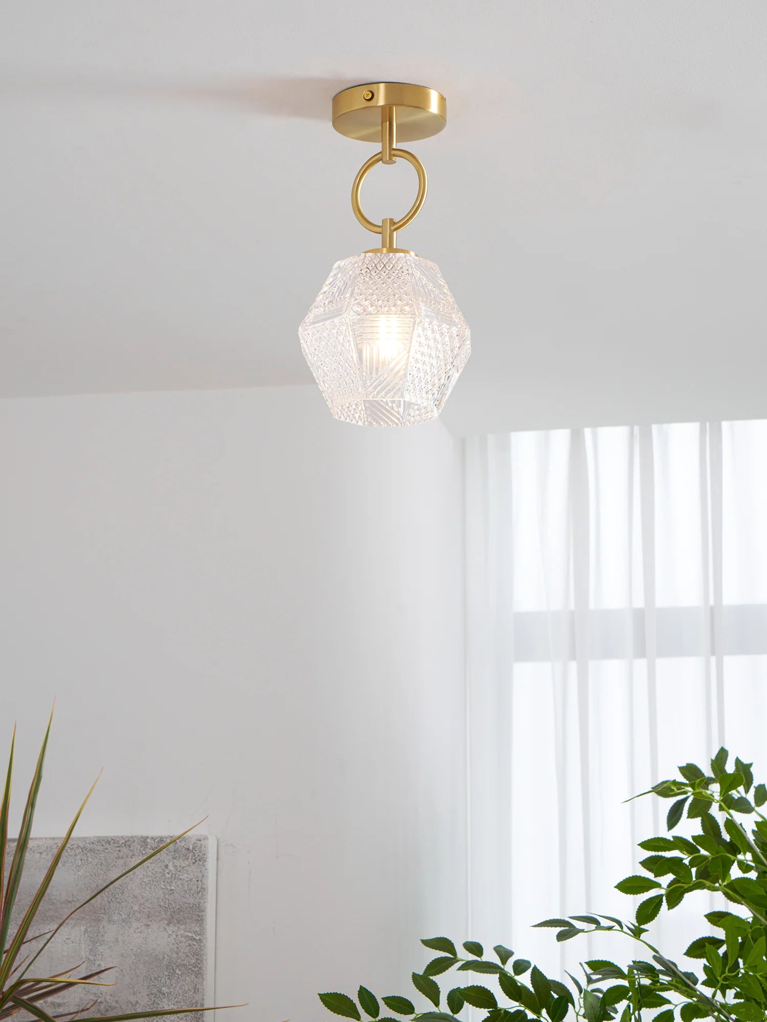 Diamond Cut Art Deco Ceiling Light - Yiarolight