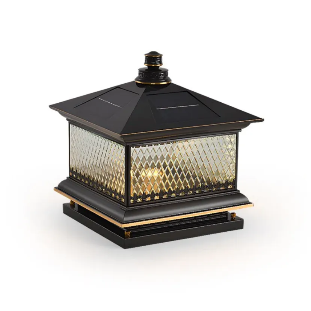 Diamond Solar Post Outdoor Light - Auraolight
