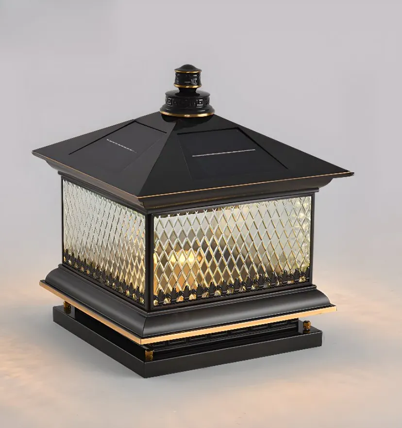 Diamond Solar Post Outdoor Light - Auraolight