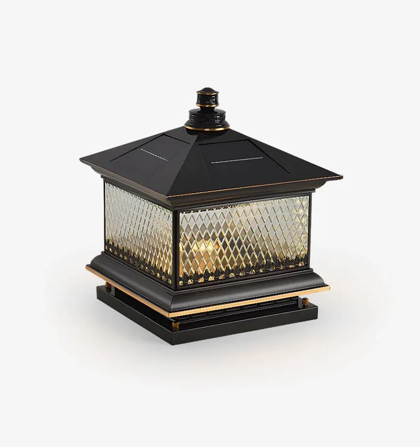 Diamond Solar Post Outdoor Light - Auraolight