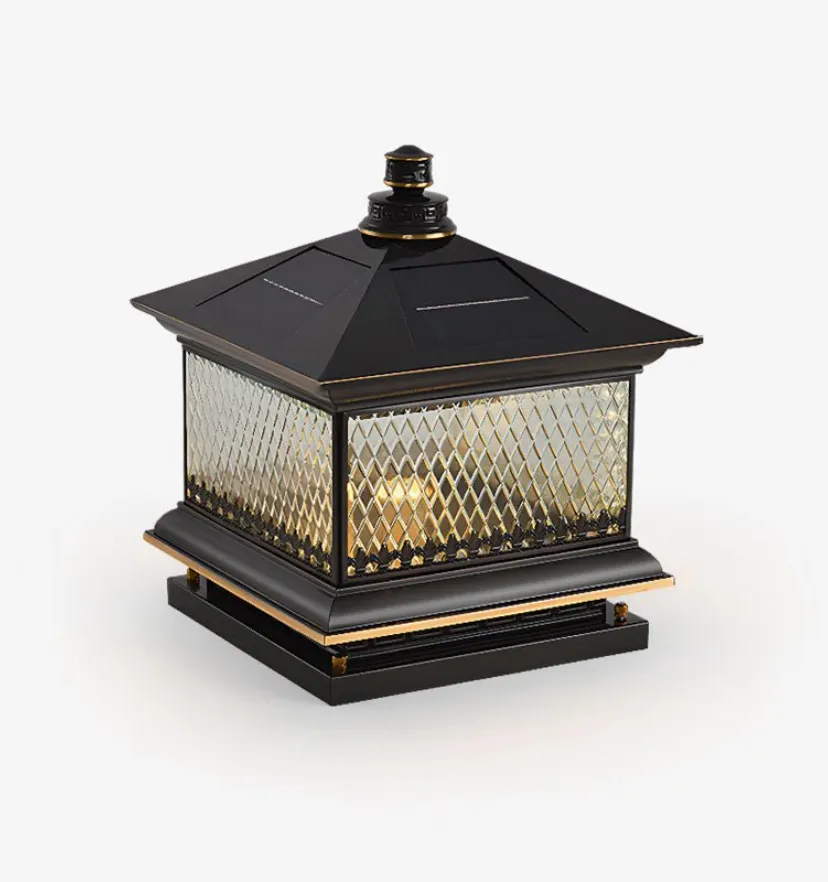 Diamond Solar Post Outdoor Light - Auraolight