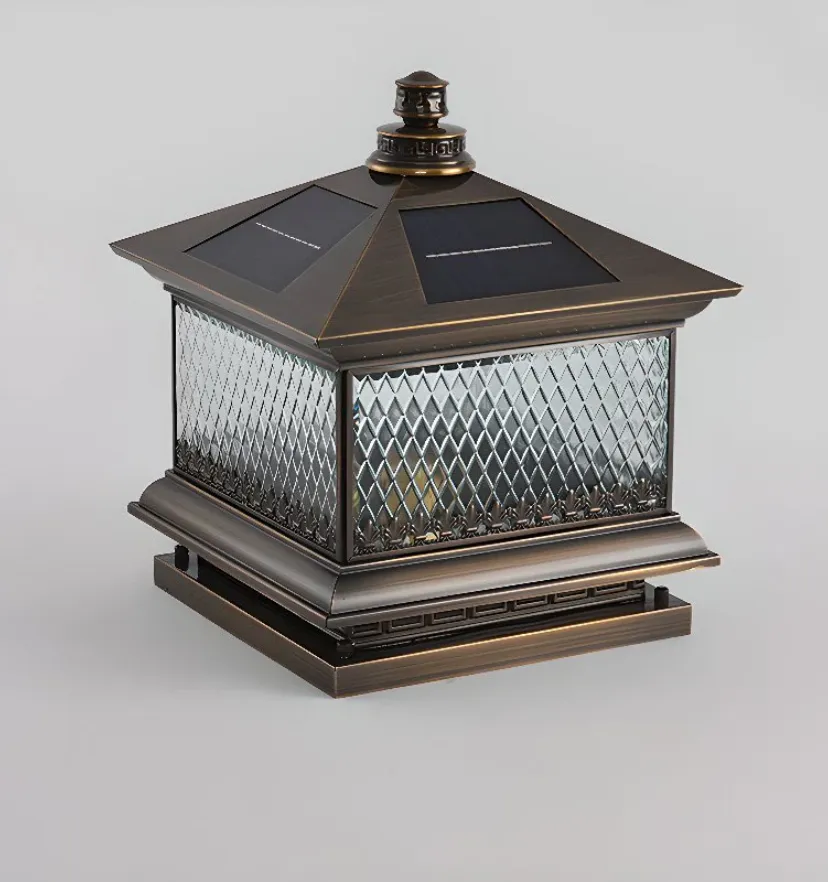 Diamond Solar Post Outdoor Light - Auraolight