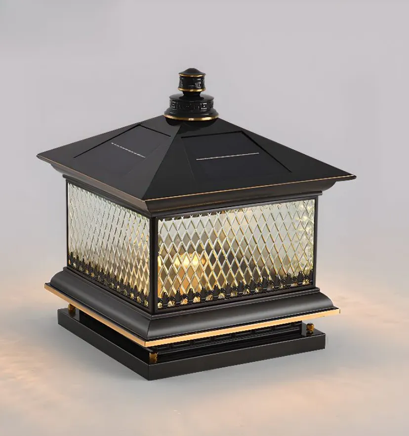 Diamond Solar Post Outdoor Light - Auraolight