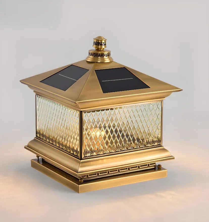 Diamond Solar Post Outdoor Light - Auraolight
