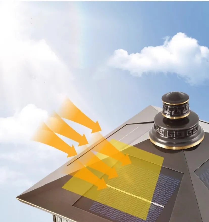 Diamond Solar Post Outdoor Light - Auraolight