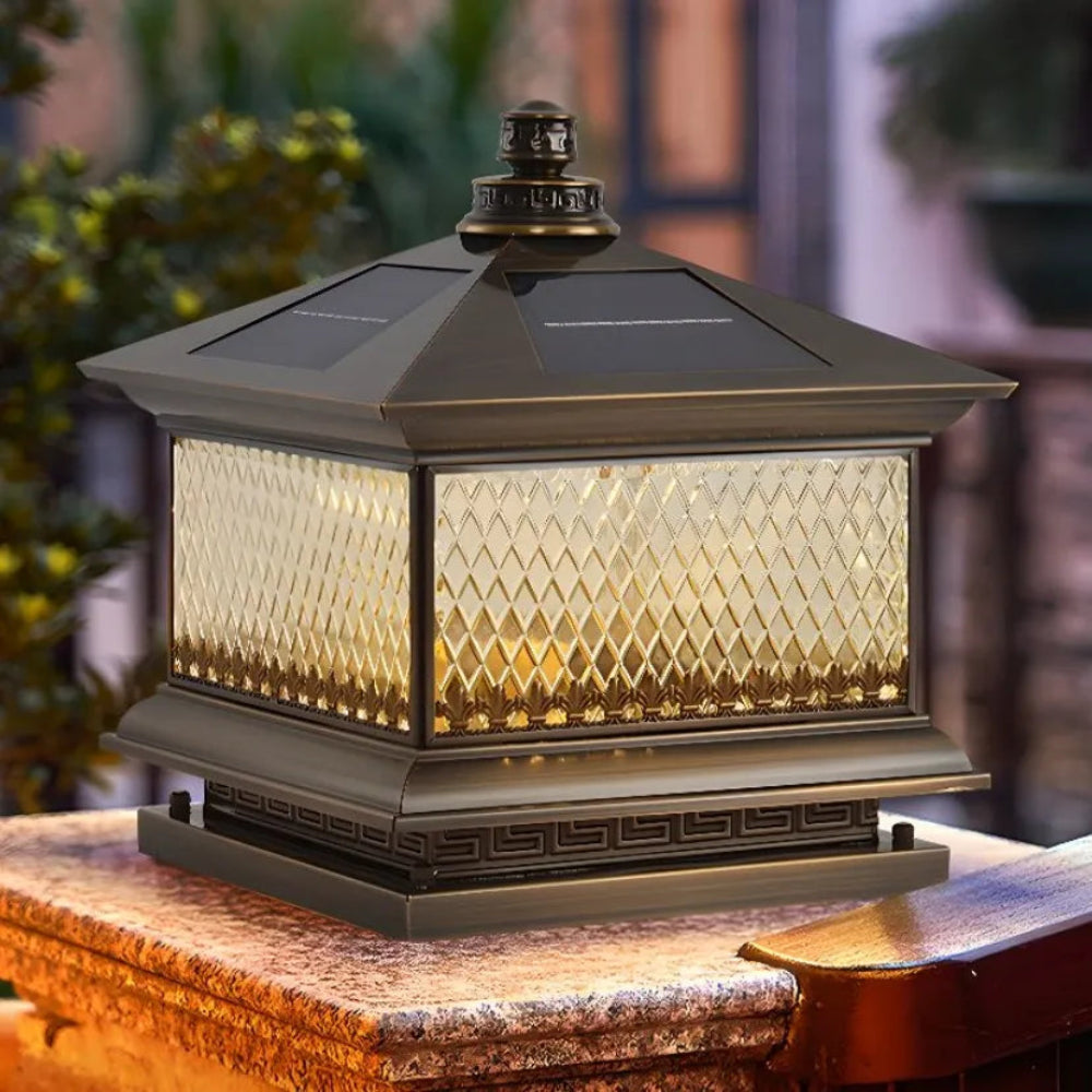Diamond Solar Post Outdoor Light - Auraolight