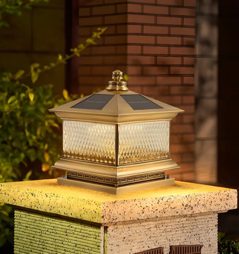 Diamond Solar Post Outdoor Light - Auraolight