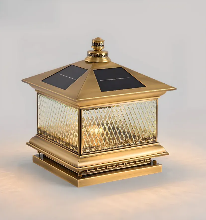 Diamond Solar Post Outdoor Light - Auraolight