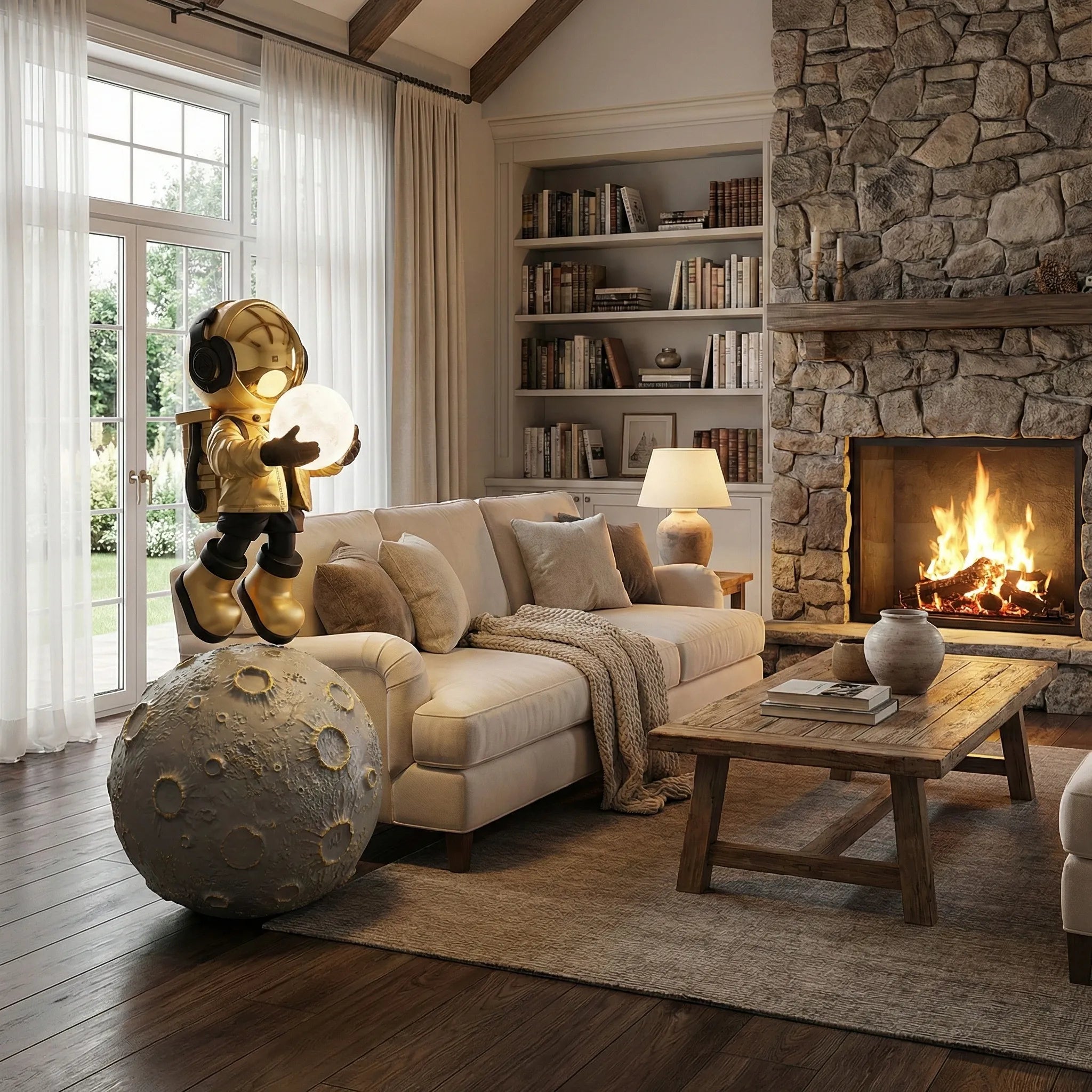 Diver Astronaut Floor Lamp