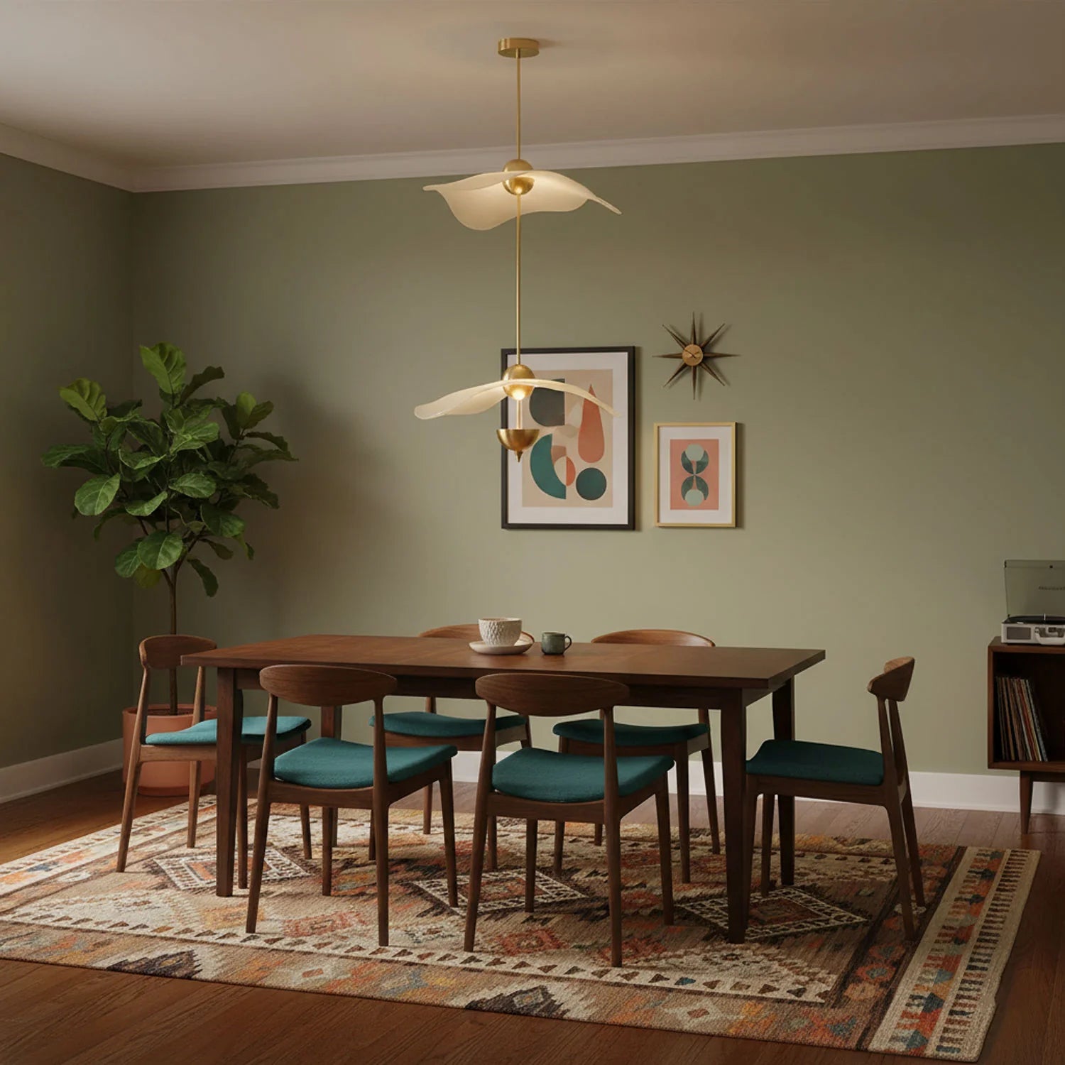 Envolee Double Biscuit Pendant Light
