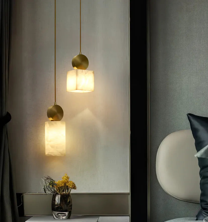 Etruscan Alabaster Pendant Light - Yiarolight