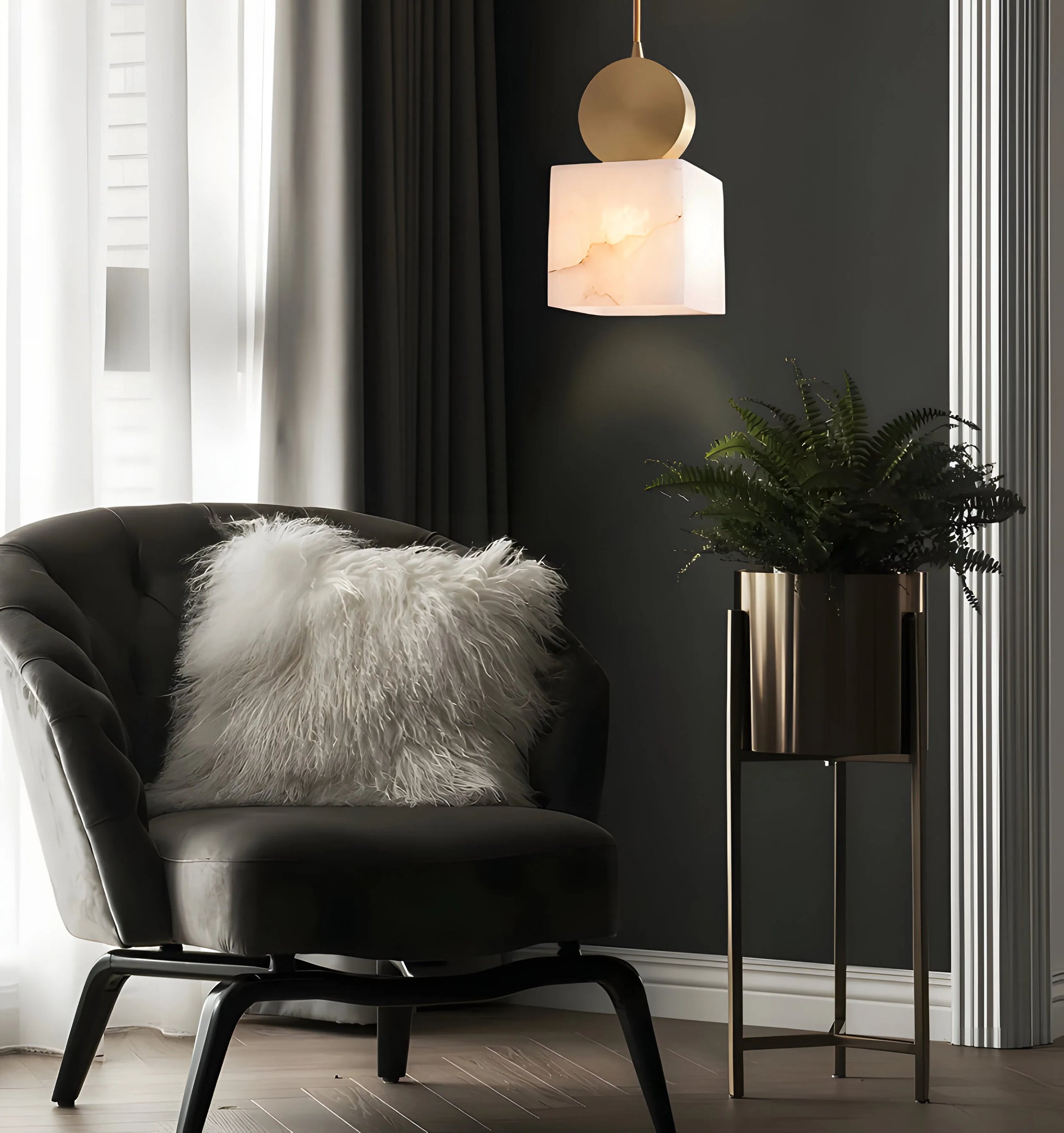 Etruscan Alabaster Pendant Light - Yiarolight