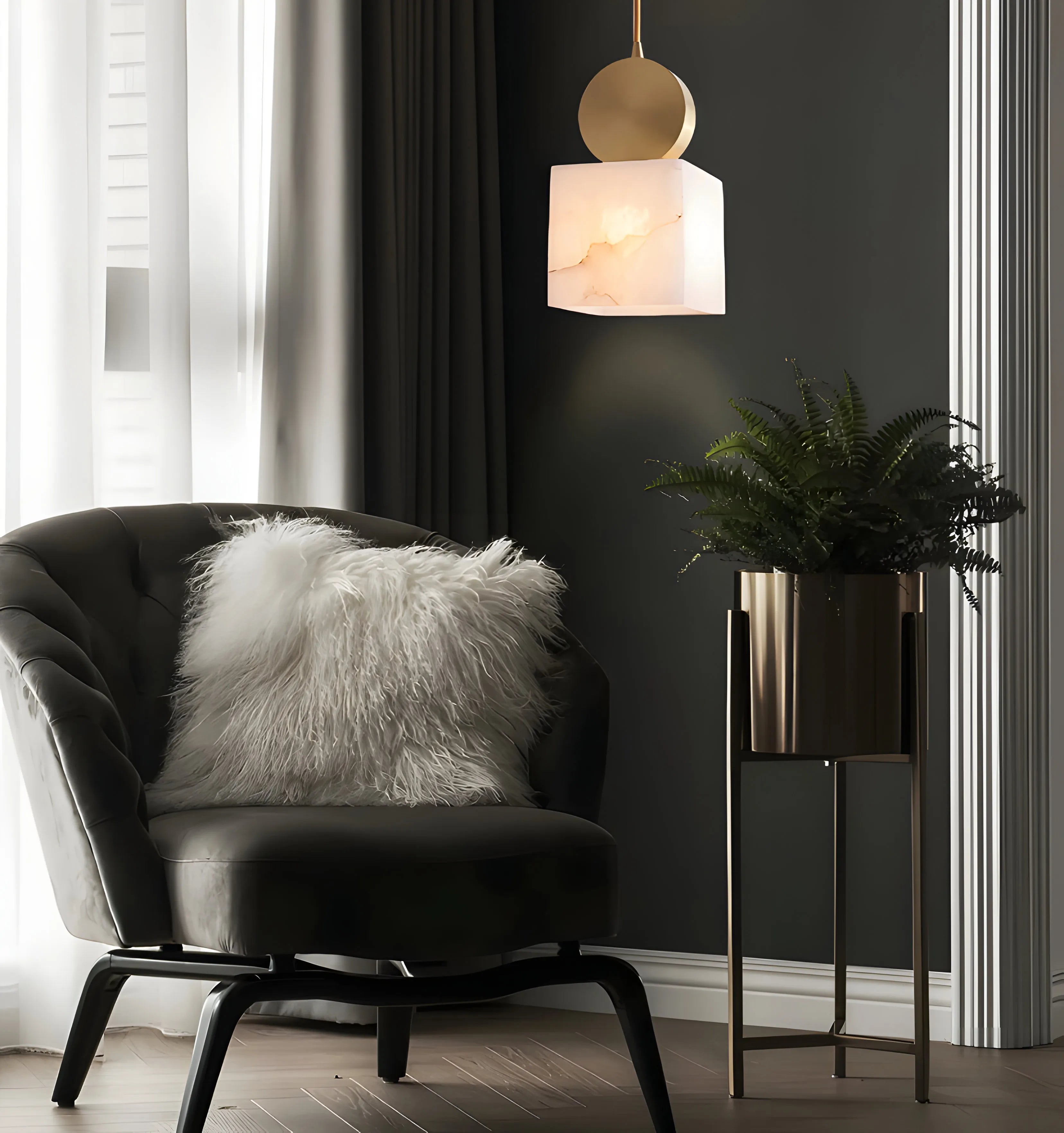 Etruscan Alabaster Pendant Light - Yiarolight