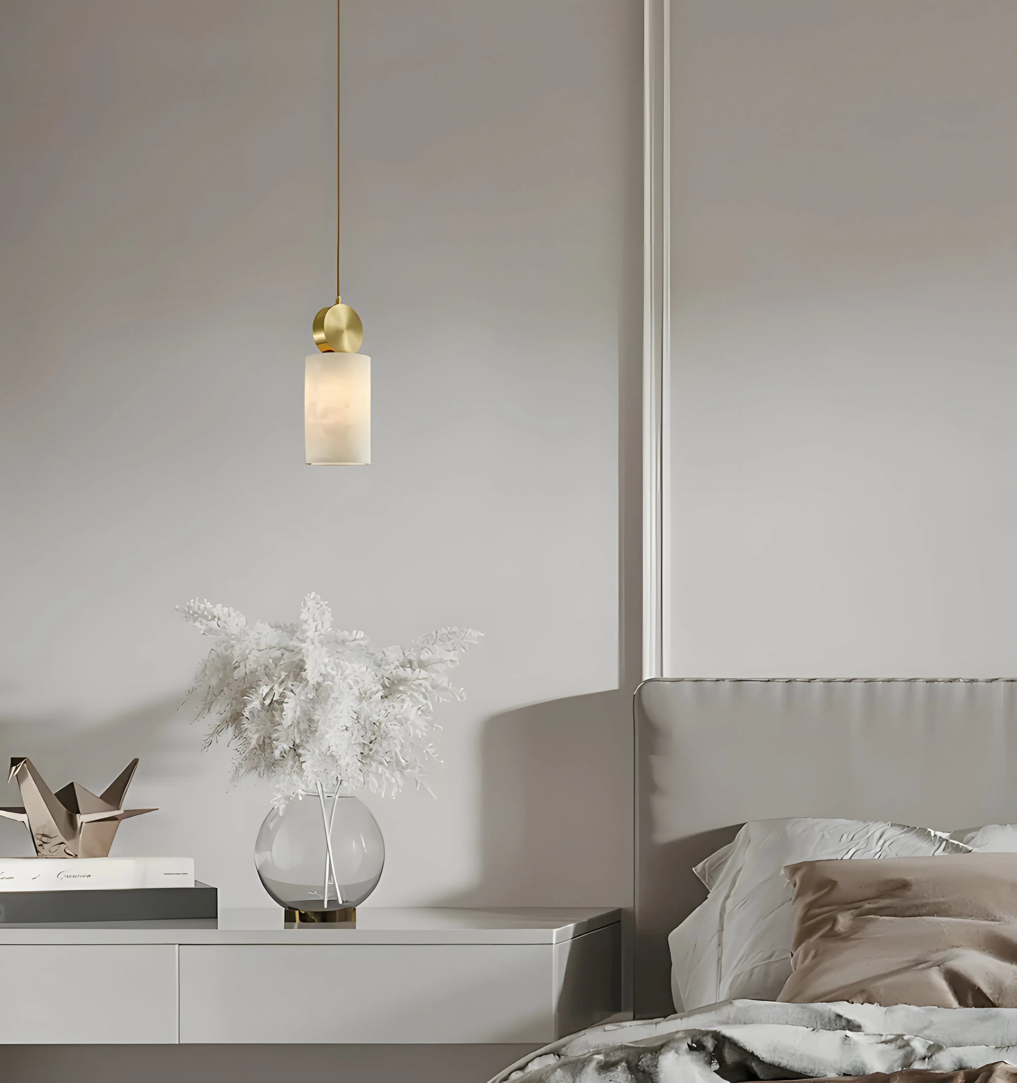 Etruscan Alabaster Pendant Light - Yiarolight