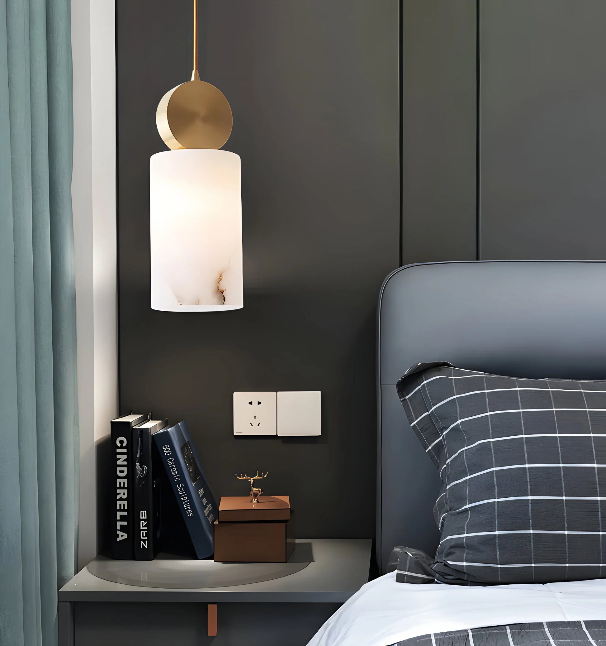 Etruscan Alabaster Pendant Light - Yiarolight