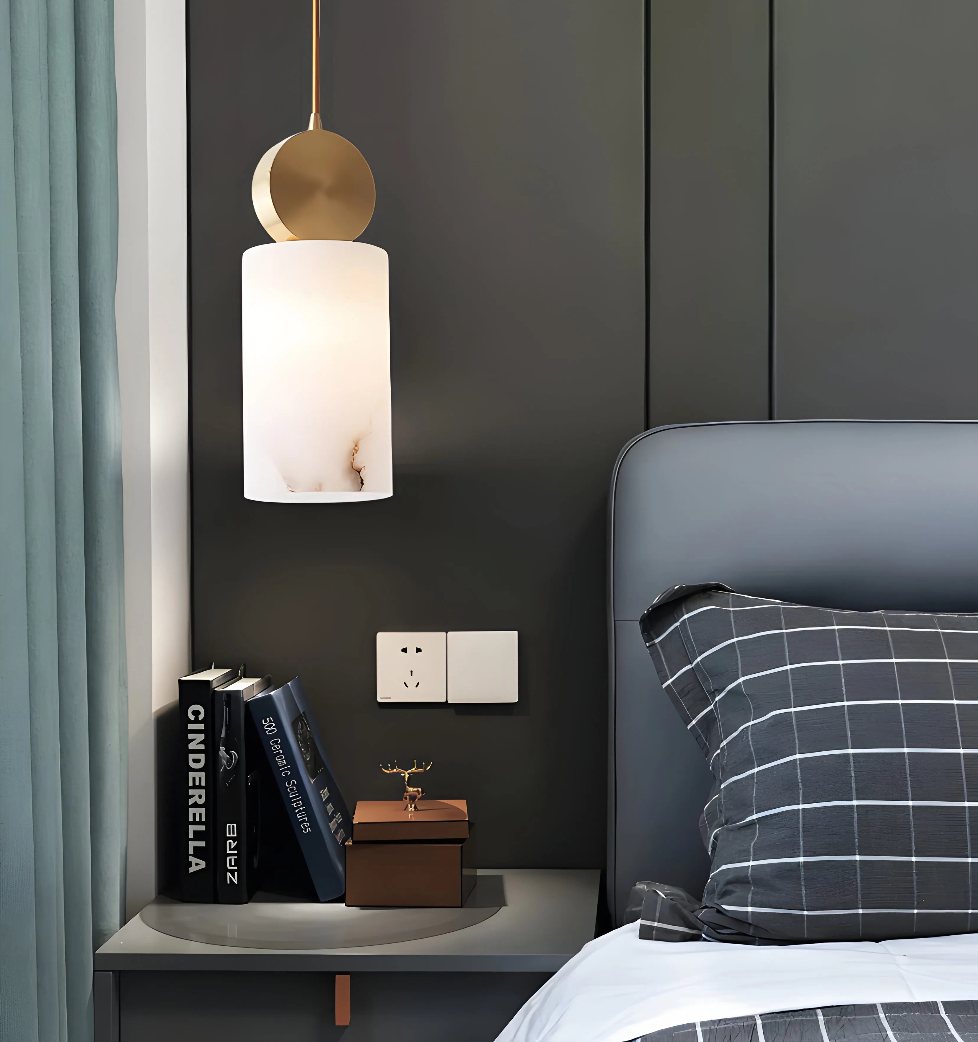 Etruscan Alabaster Pendant Light - Yiarolight