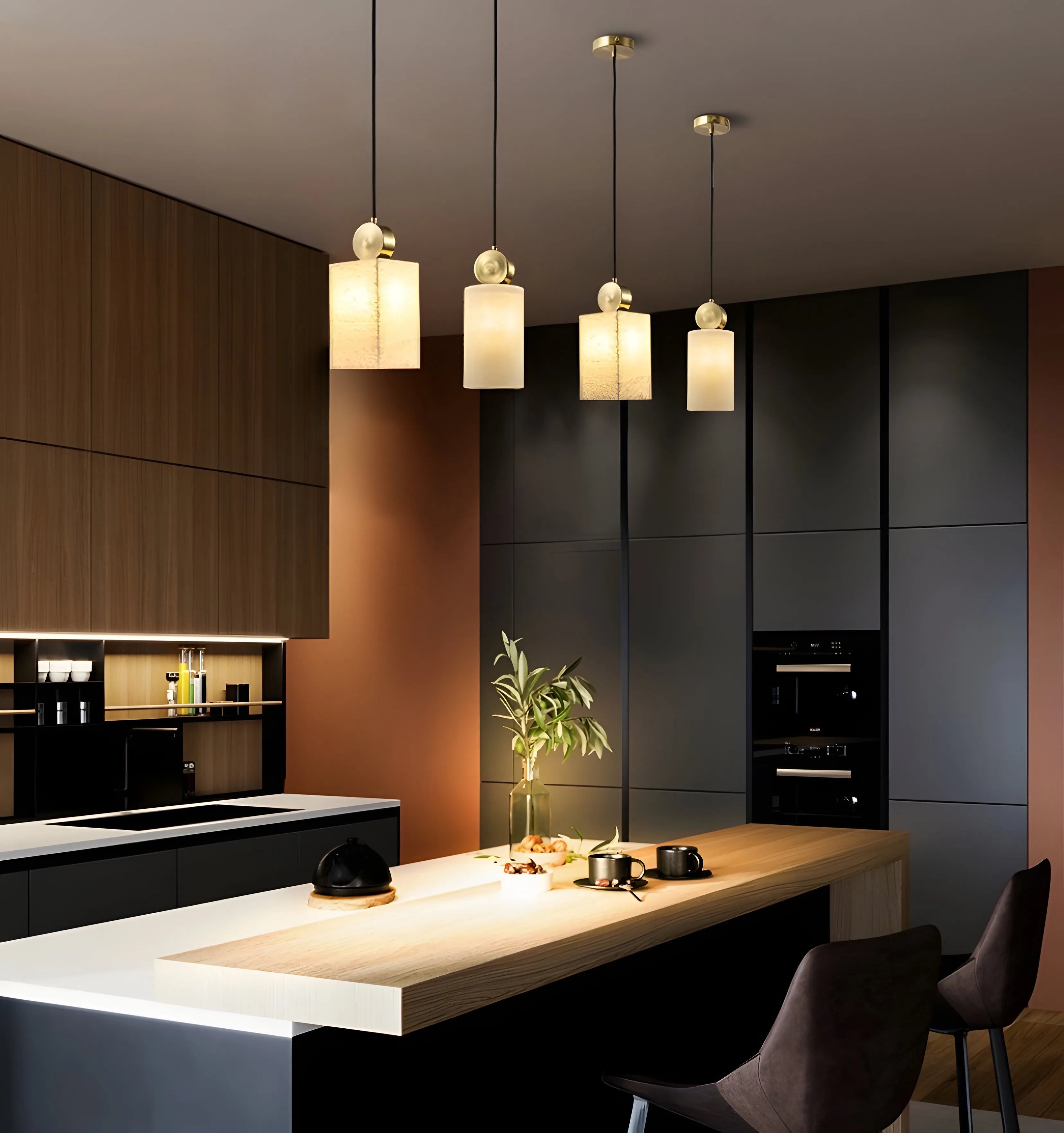 Etruscan Alabaster Pendant Light - Yiarolight