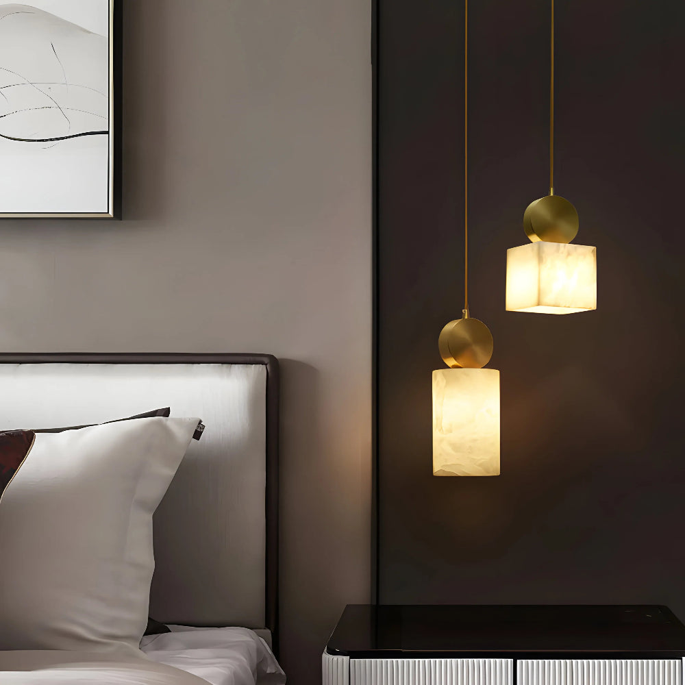Etruscan Alabaster Pendant Light - Yiarolight