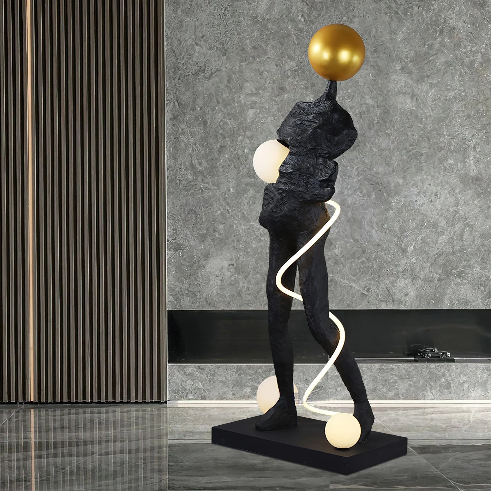 Everett Spiral Floor Lamp - Auraolight
