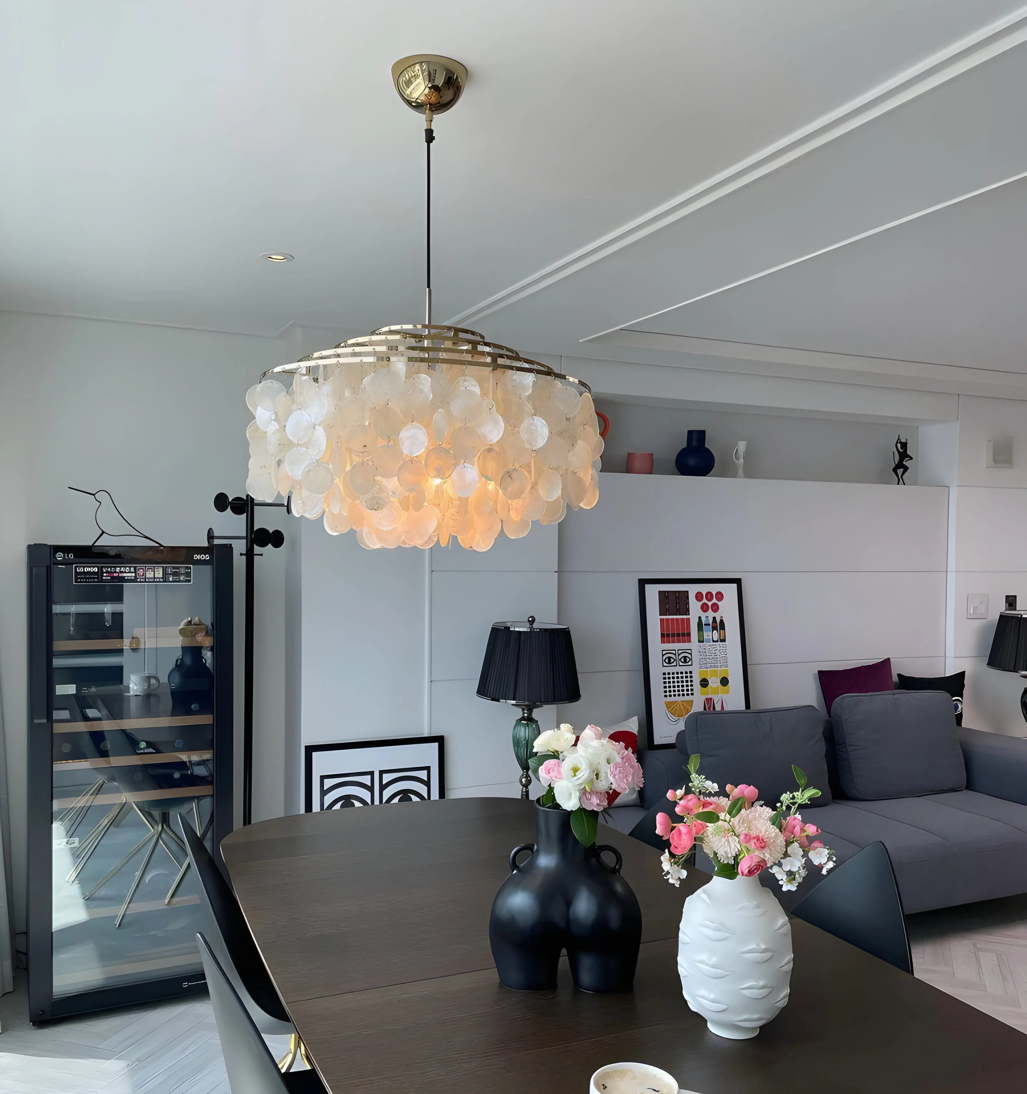 Round Shell Chandelier - Yiarolight