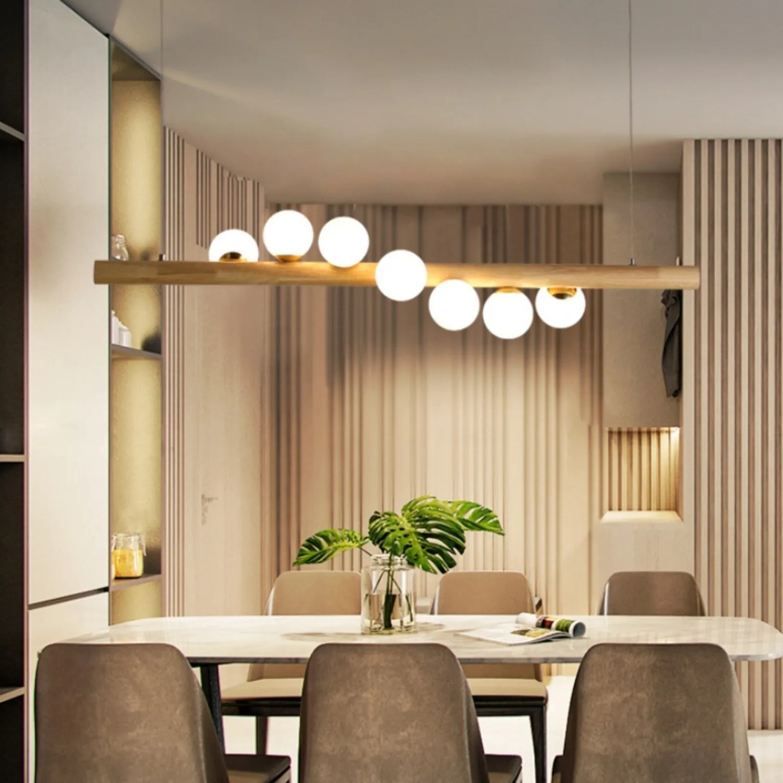 Scandinavian Wooden Pendant Lamp