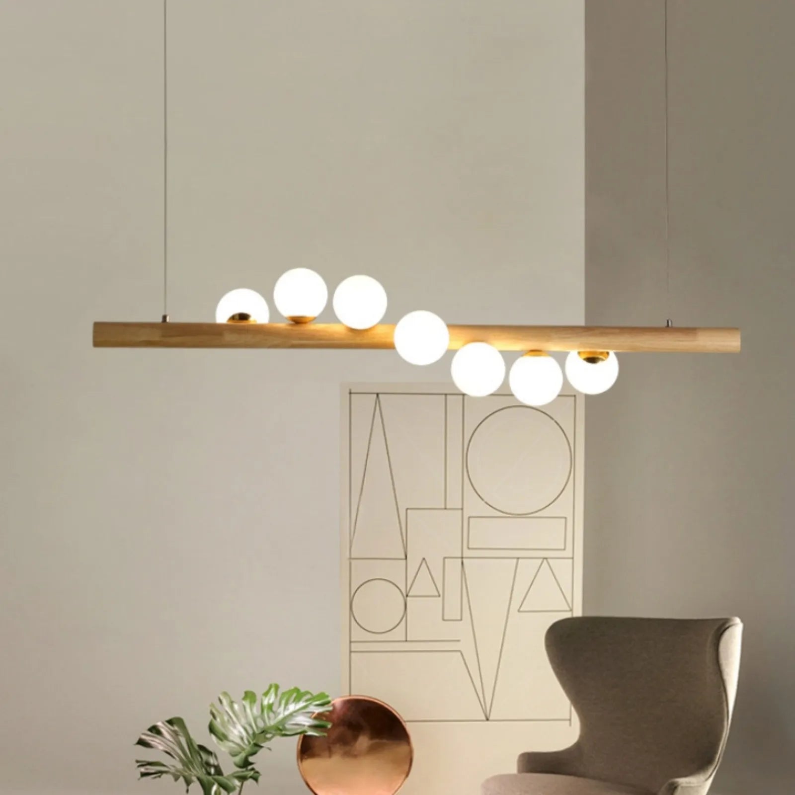 Scandinavian Wooden Pendant Lamp