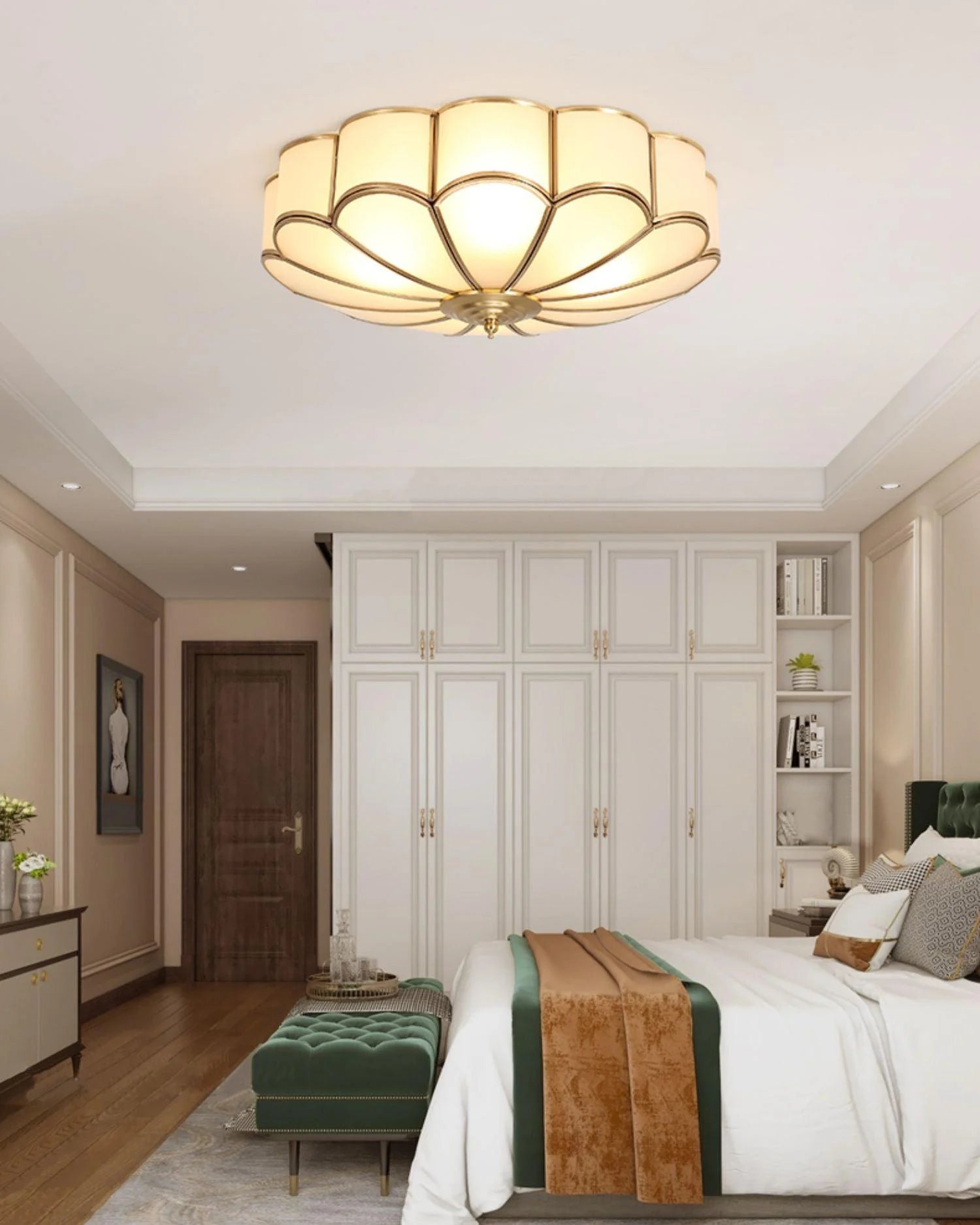 Flower Shape Glass Recessed Ceiling Light - Yiarolight
