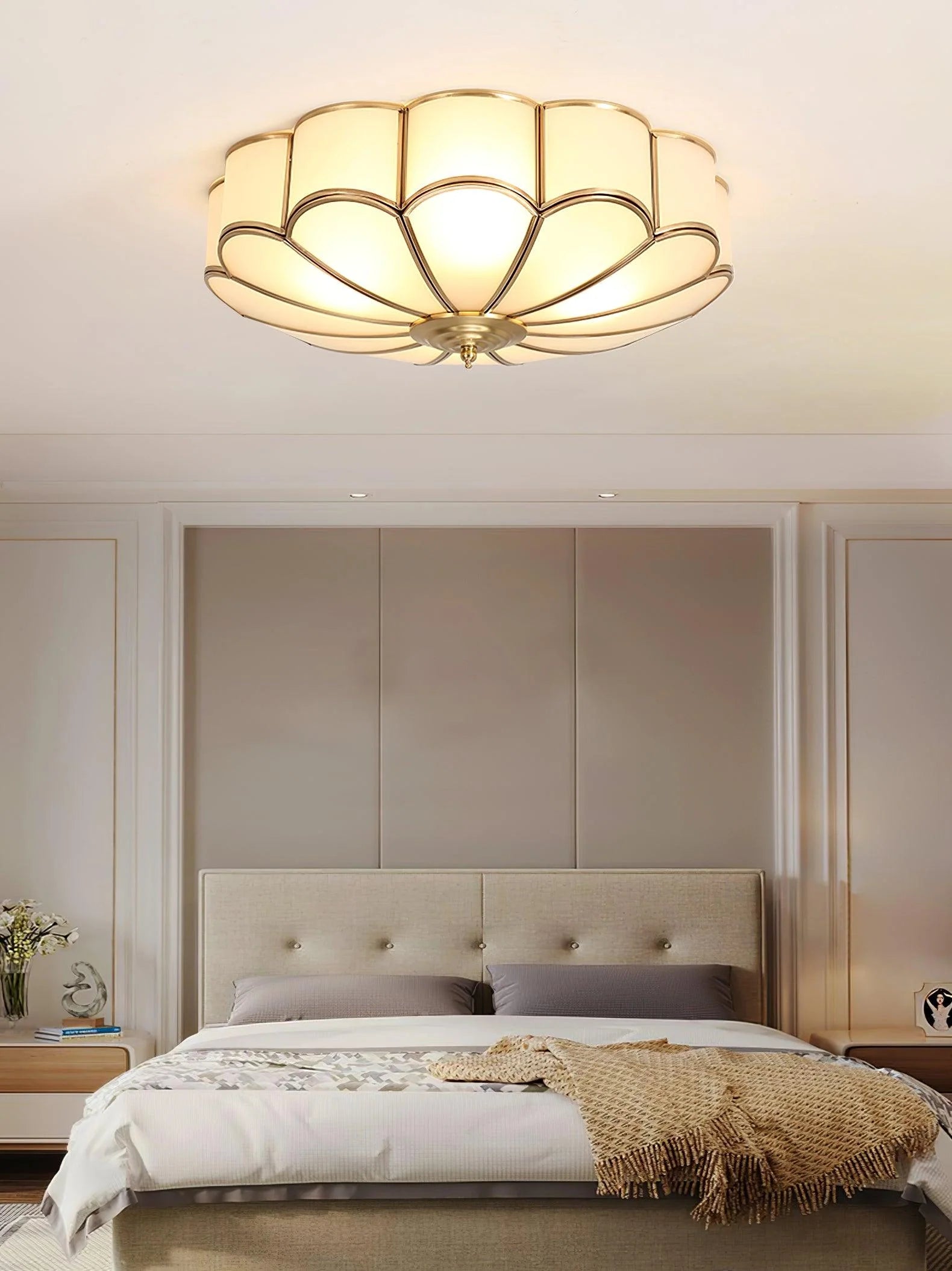 Flower Shape Glass Recessed Ceiling Light - Yiarolight