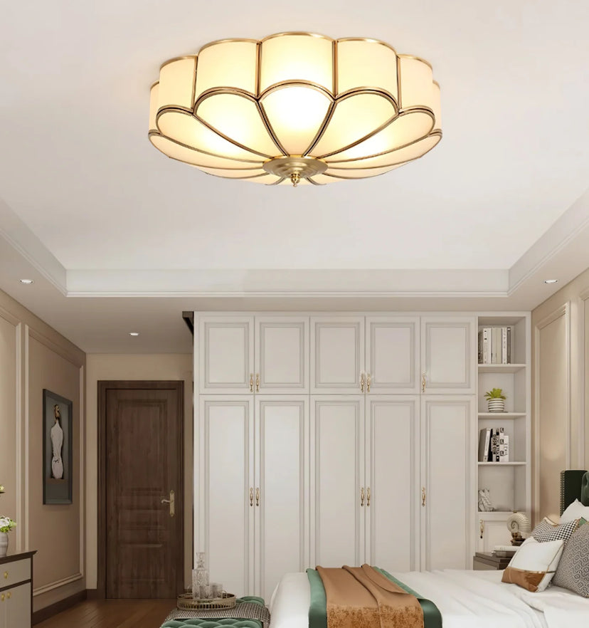 Flower Shape Glass Recessed Ceiling Light - Yiarolight