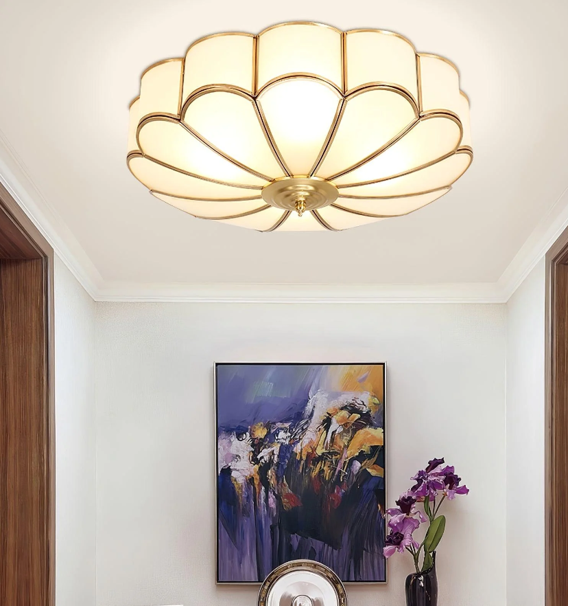 Flower Shape Glass Recessed Ceiling Light - Yiarolight