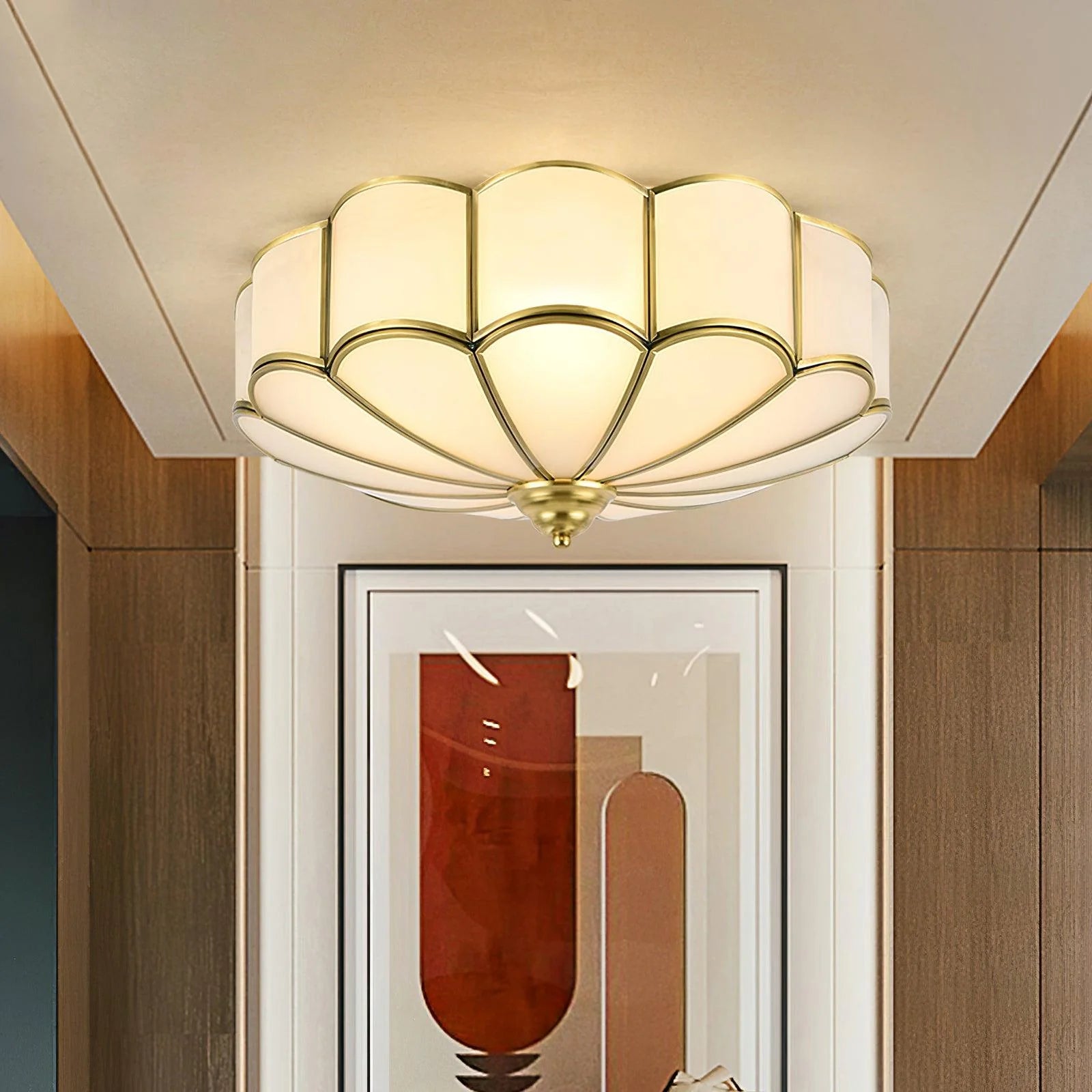 Flower Shape Glass Recessed Ceiling Light - Yiarolight
