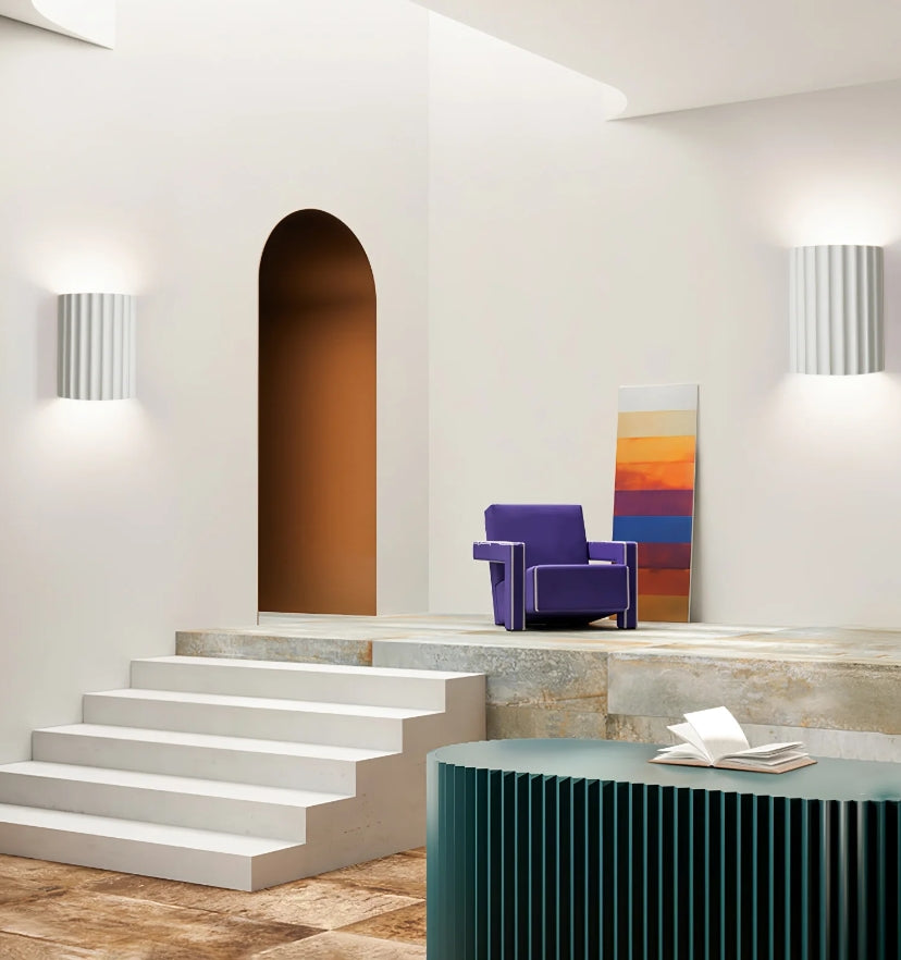 Fluted Resin Wall Lamp - Auraolight