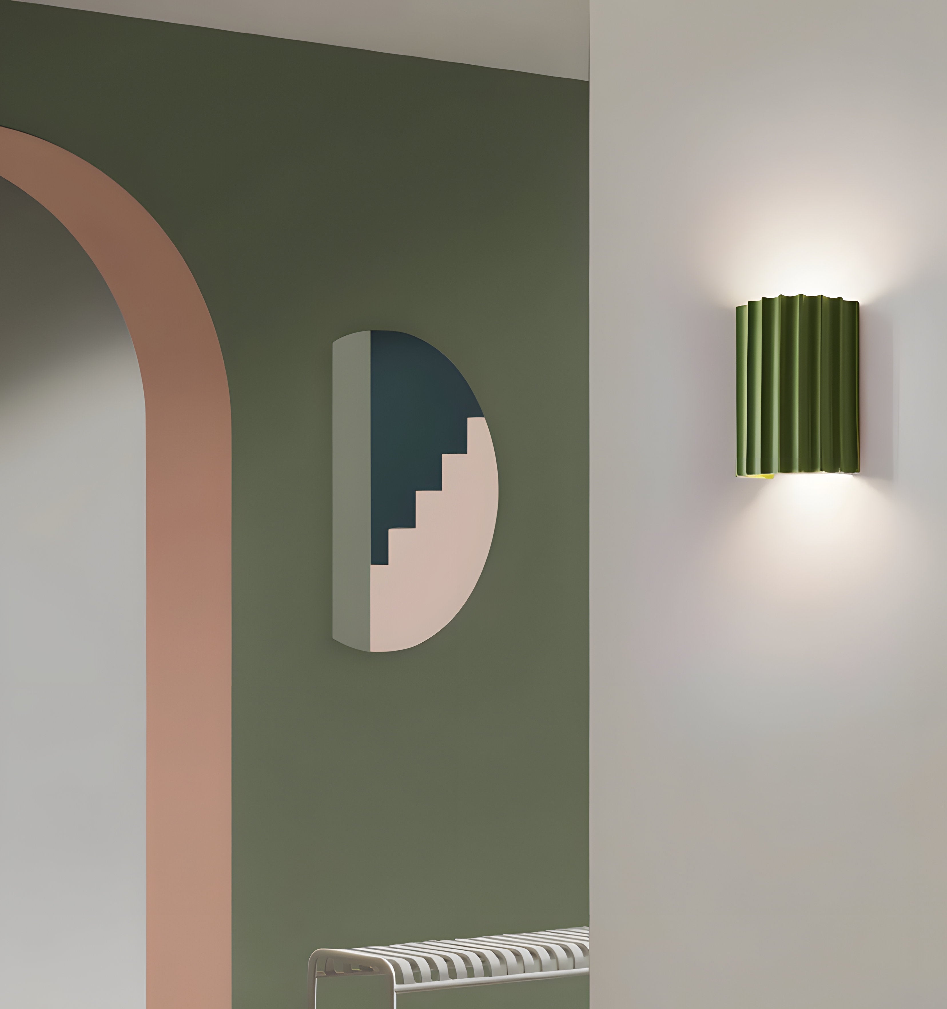 Fluted Resin Wall Lamp - Auraolight